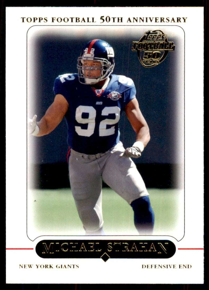 2005 TOPPS MICHAEL STRAHAN NEW YORK GIANTS #141