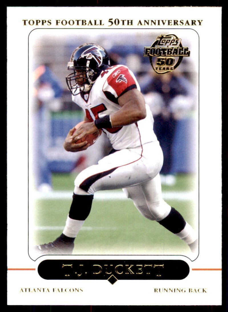 2005 TOPPS T.J. DUCKETT ATLANTA FALCONS #247
