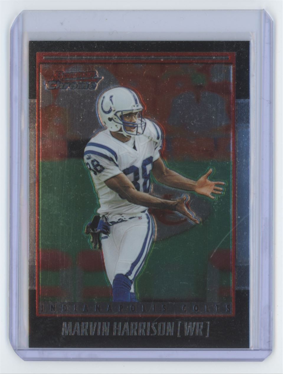 2001 Bowman Chrome Marvin Harrison Football Card #93