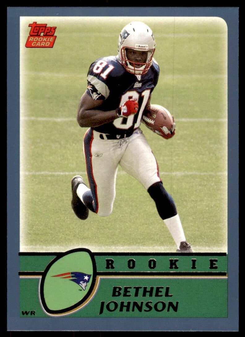 2003 Topps Bethel Johnson Rookie New England Patriots #374
