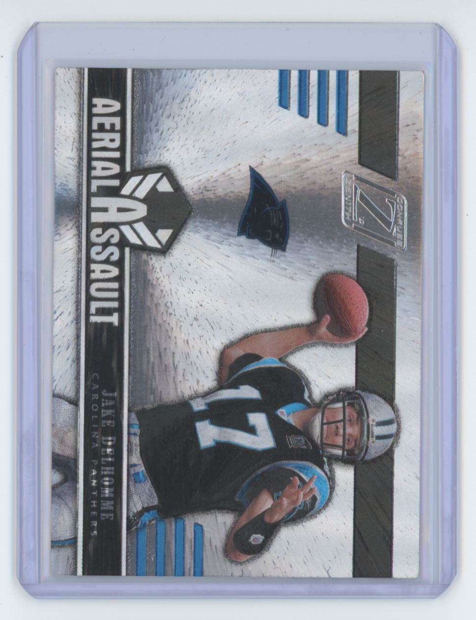 2005 Donruss Zenith Aerial Assault Silver Jake Delhomme Football Card #AA-17