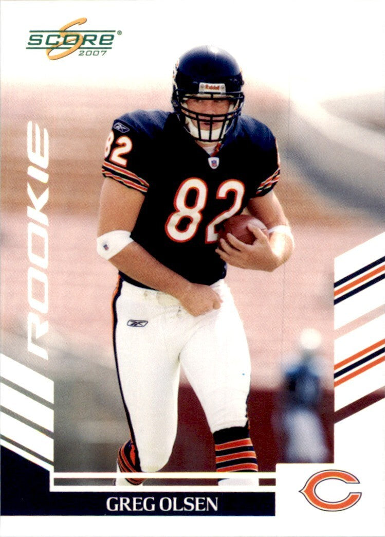 2007 SCORE GREG OLSEN CHICAGO BEARS #361