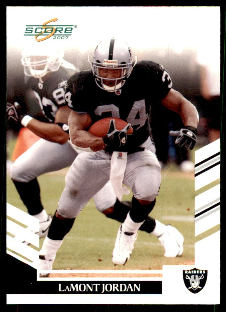 2007 SCORE LAMONT JORDAN OAKLAND RAIDERS #269