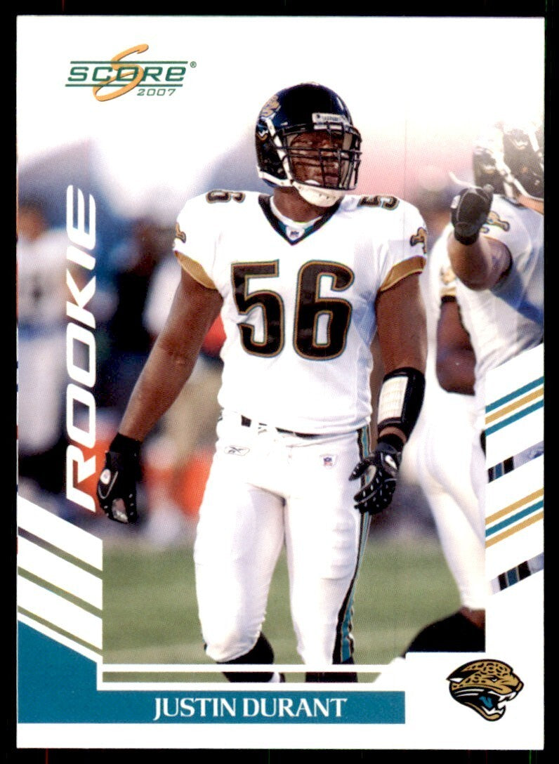 2007 Score Justin Durant Jacksonville Jaguars #330