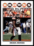 2008 TOPPS SEAN JONES CLEVELAND BROWNS #272
