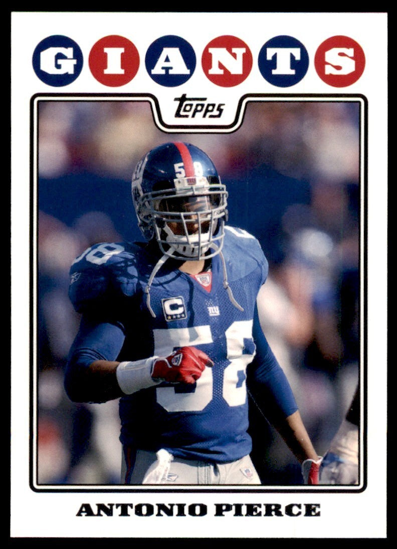 2008 TOPPS ANTONIO PIERCE NEW YORK GIANTS #247