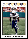 2008 TOPPS CHRIS CHAMBERS SAN DIEGO CHARGERS #144