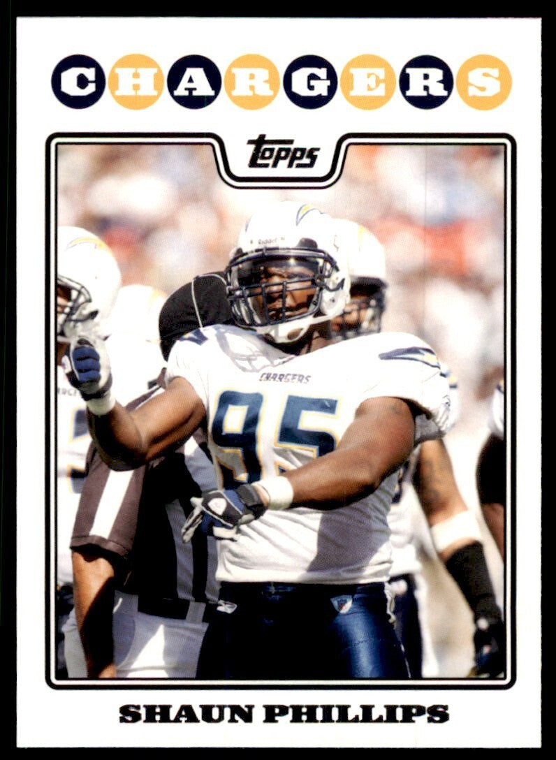 2008 TOPPS SHAUN PHILLIPS SAN DIEGO CHARGERS #246