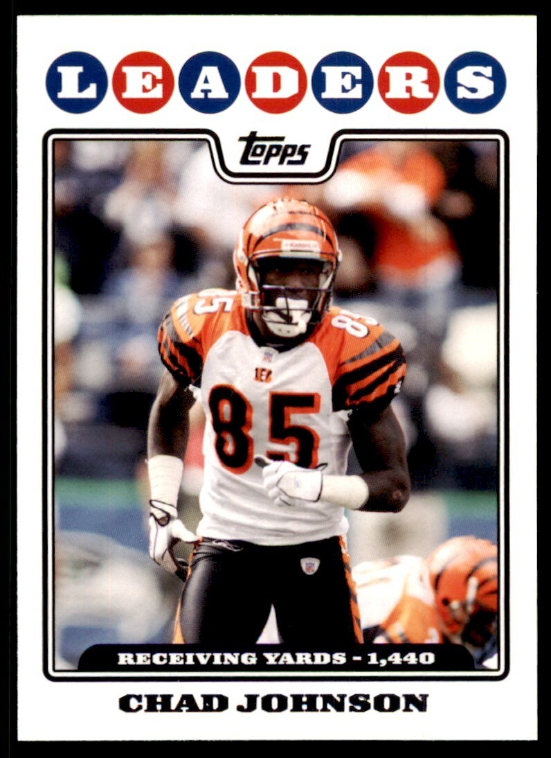 2008 TOPPS CHAD JOHNSON CINCINNATI BENGALS #294
