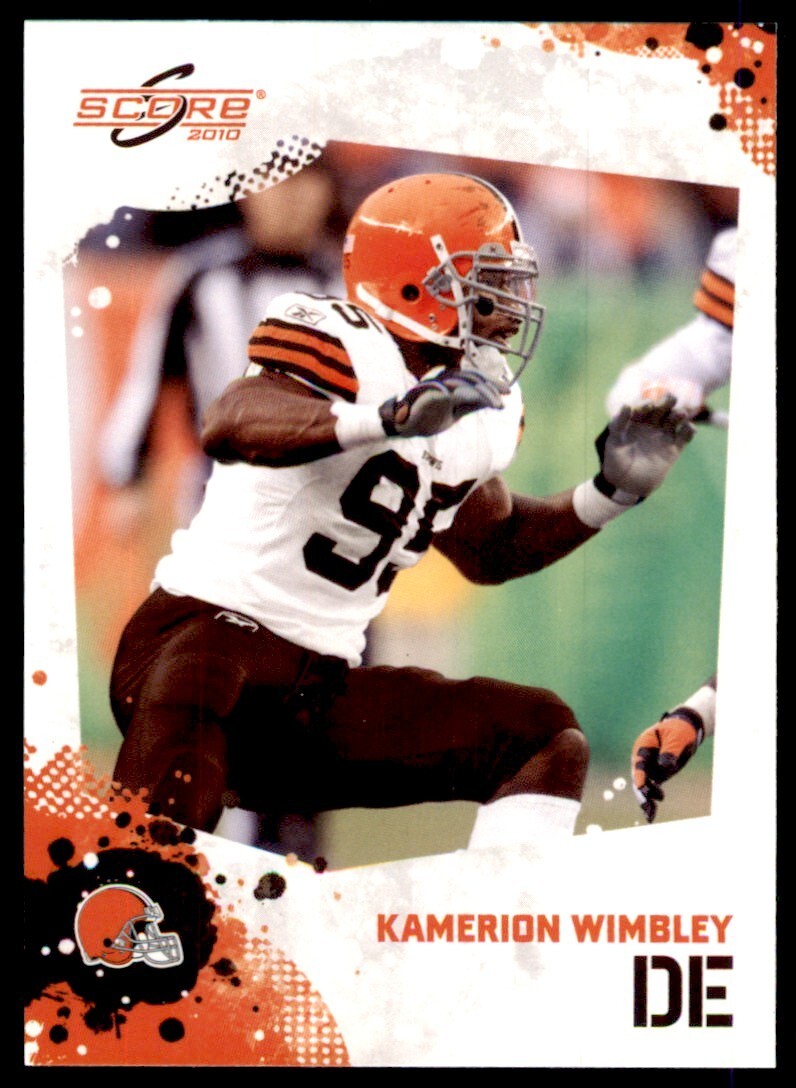 2010 SCORE KAMERION WIMBLEY CLEVELAND BROWNS #71