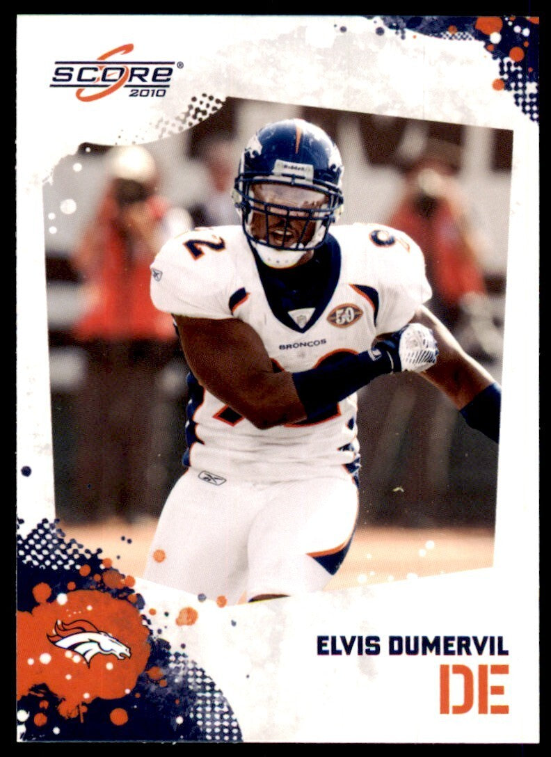 2010 SCORE ELVIS DUMERVIL DENVER BRONCOS #88