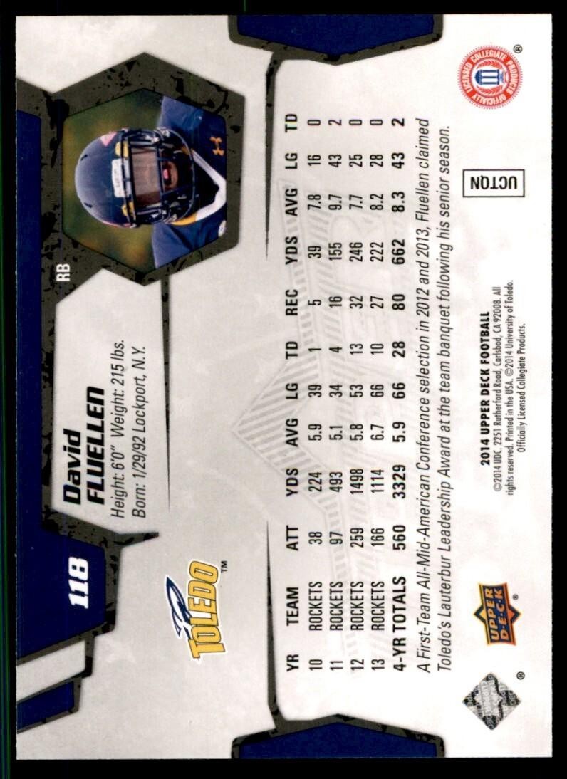 2014 Upper Deck. David Fluellen B Football Cards #118