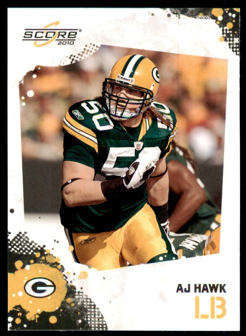 2010 SCORE A.J. HAWK GREEN BAY PACKERS #103
