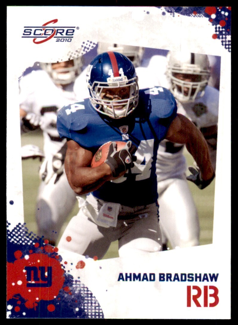 2010 SCORE AHMAD BRADSHAW NEW YORK GIANTS #188