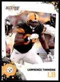 2010 SCORE LAWRENCE TIMMONS PITTSBURGH STEELERS #232
