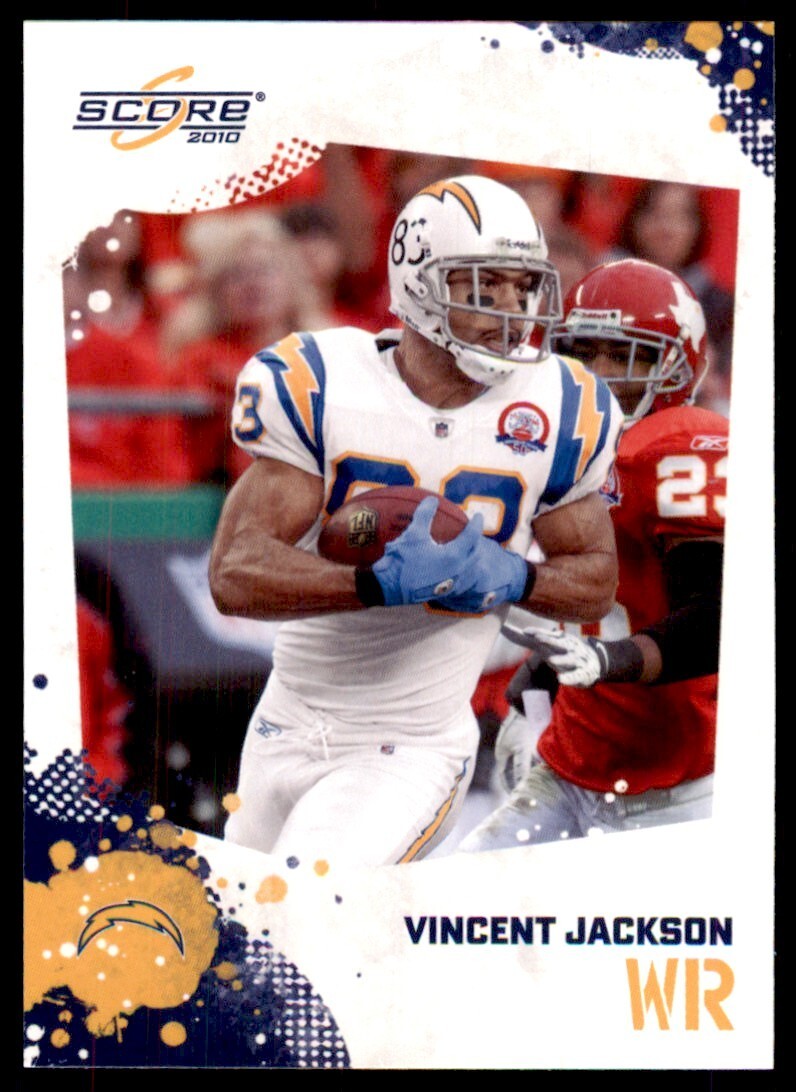 2010 SCORE VINCENT JACKSON SAN DIEGO CHARGERS #245