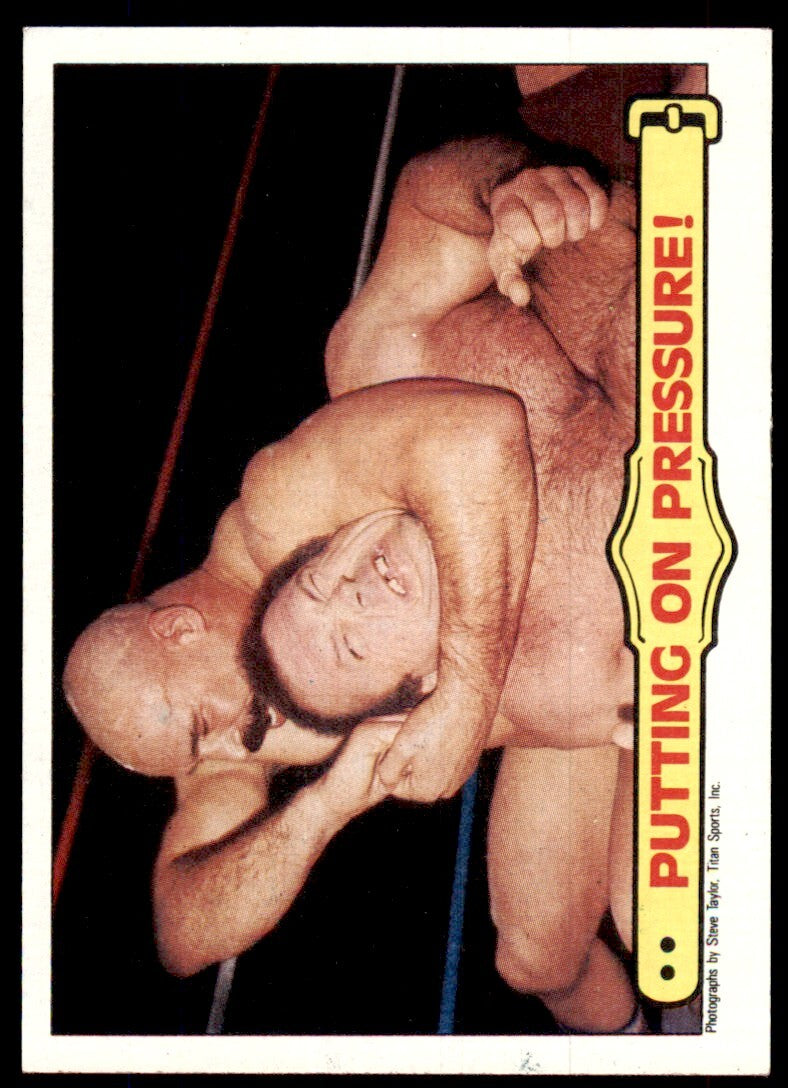 1985 Topps WWF Putting on Pressure! Wrestling Card Ringside Action #32