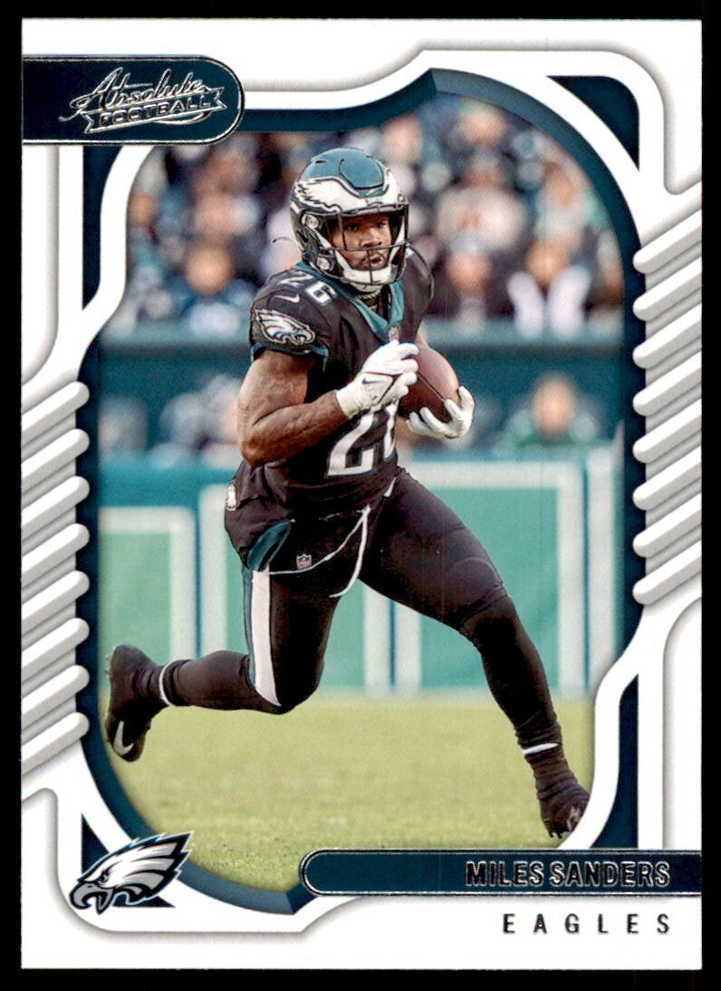2022 PANINI ABSOLUTE! MILES SANDERS PHILADELPHIA EAGLES #73