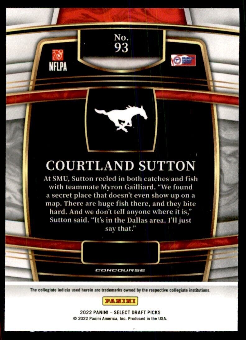2022 PANINI SELECT COURTLAND SUTTON #93
