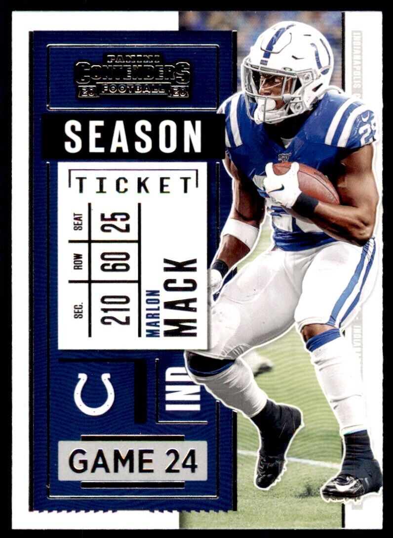 2020 PANINI CONTENDERS MARLON MACK INDIANAPOLIS COLTS #60.