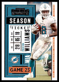2020 Panini Contenders Preston Williams Miami Dolphins #48