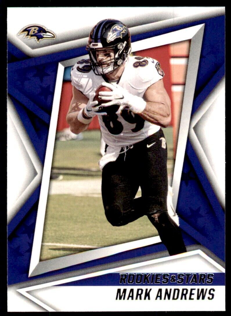 2021 PANINI ROOKIES & STARS MARK ANDREWS BALTIMORE RAVENS #14