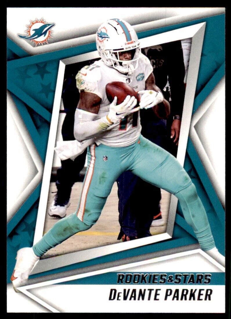 2021 PANINI ROOKIES & STARS DEVANTE PARKER MIAMI DOLPHINS #92