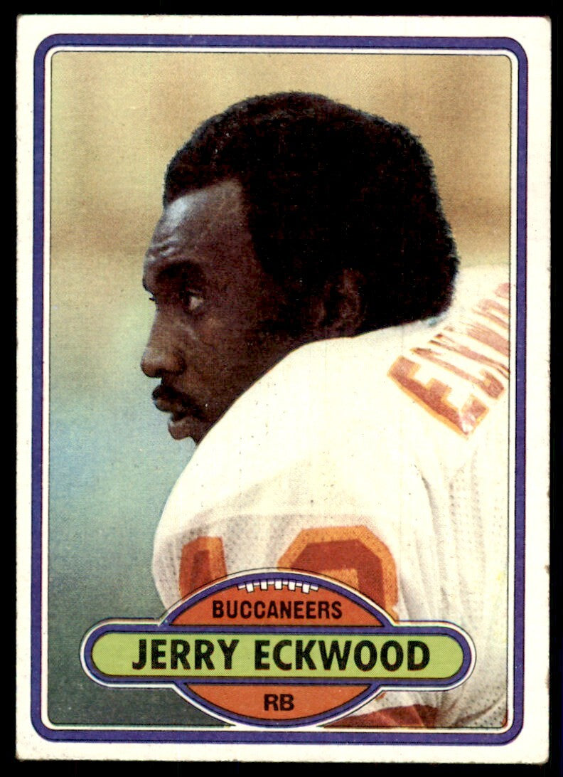 1980 Topps Jerry Eckwood Football Card Tampa Bay Buccaneers #366
