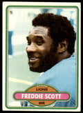 1980 Topps Freddie Scott Football Card Detroit Lions #347