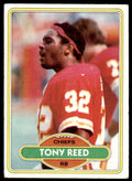 1980 Topps Tony Reed Football Card Kansas City Chiefs #173