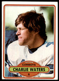 1980 Topps Charlie Waters Football Card Dallas Cowboys #185