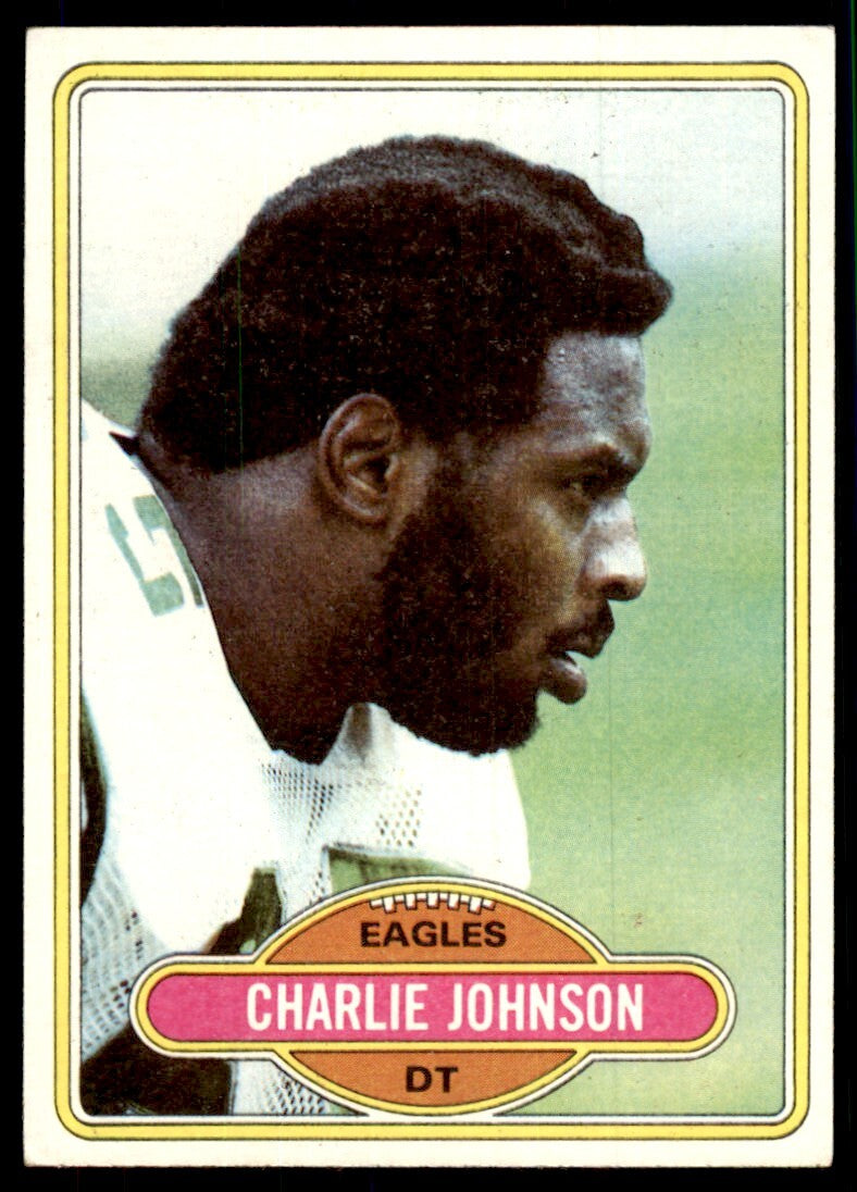 1980 Topps Charlie Johnson Football Card Philadelphia Eagles #277