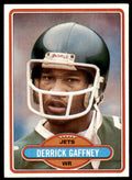 1980 Topps Derrick Gaffney Football Card New York Jets #117