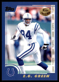 2000 TOPPS COLLECTION E.G. GREEN INDIANAPOLIS COLTS #213