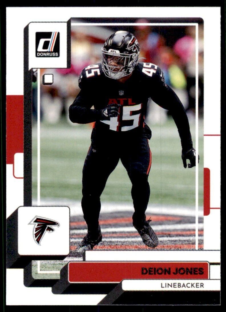 2022 Donruss Football Card Deion Jones Atlanta Falcons #231