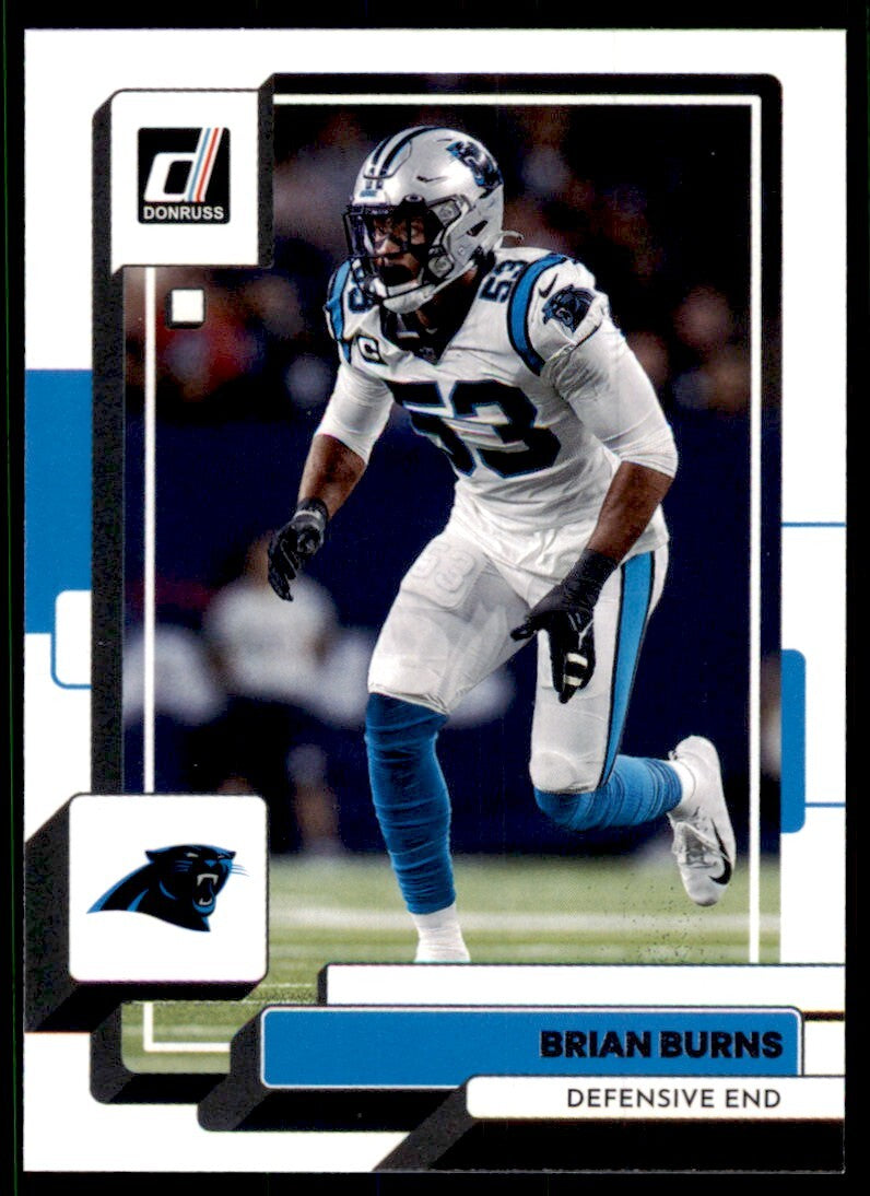 2022 Donruss Football Card Brian Burns Carolina Panthers #239