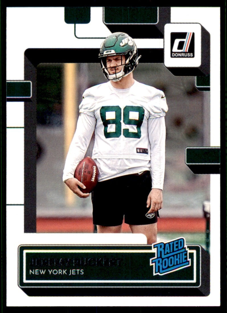 2022 Donruss Football Card Jeremy Ruckert Rookie New York Jets #391