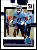 2022 Donruss Football Card Roger McCreary Rookie Tennessee Titans #365