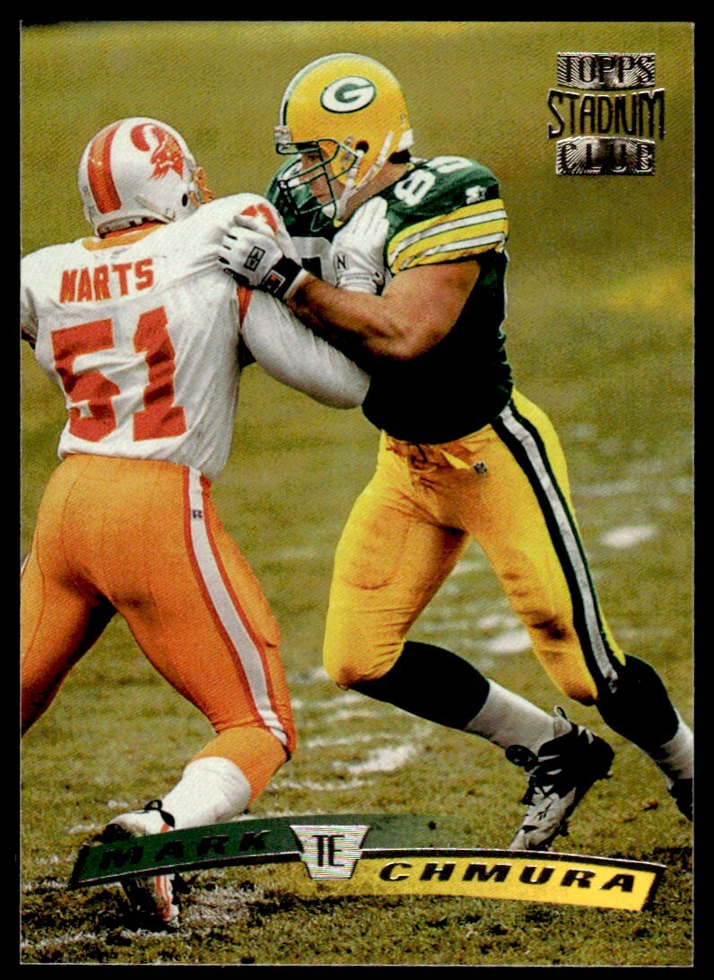 1996 Stadium Club Football Card Mark Chmura Green Bay Packers #89