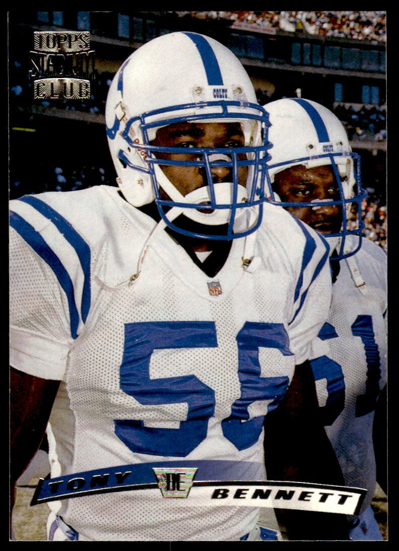 1996 Stadium Club Football Card Tony Bennett Indianapolis Colts #112