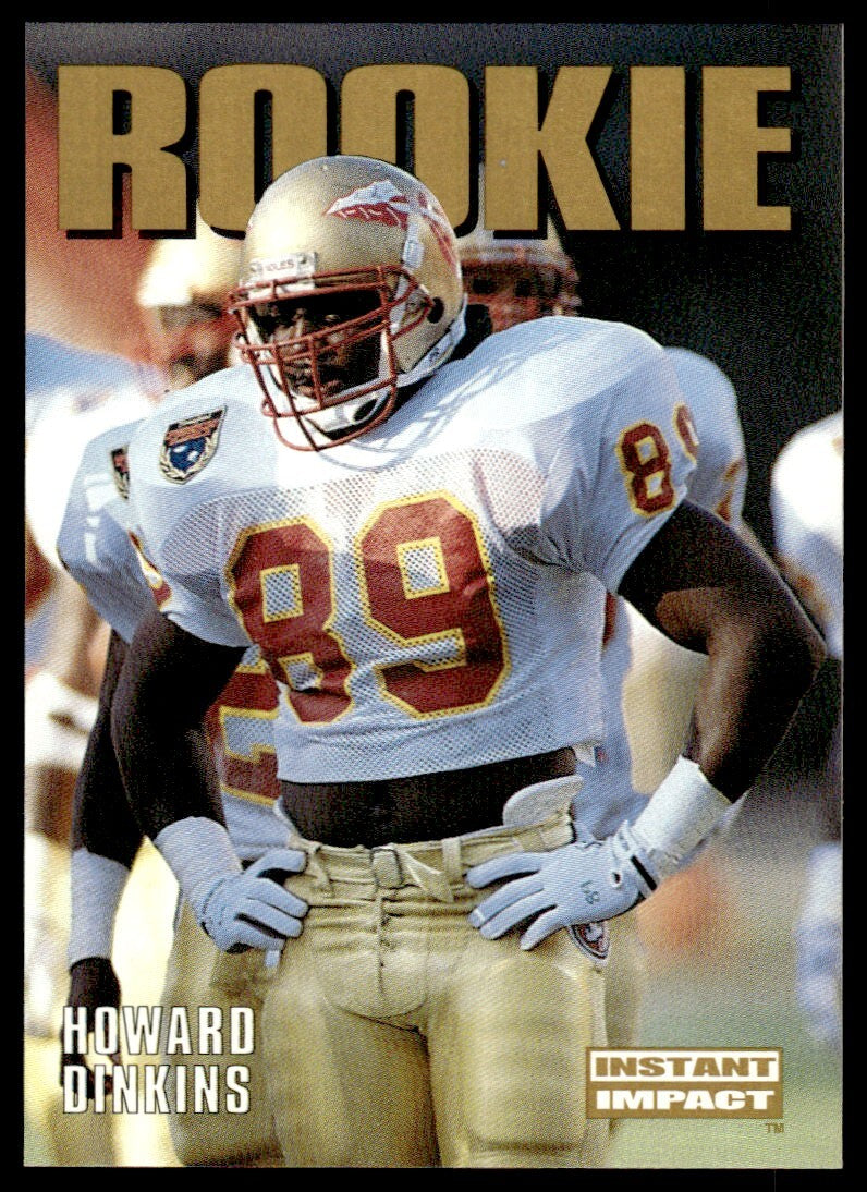 1992 SkyBox Football Card Howard Dinkins Rookie A Atlanta Falcons #344