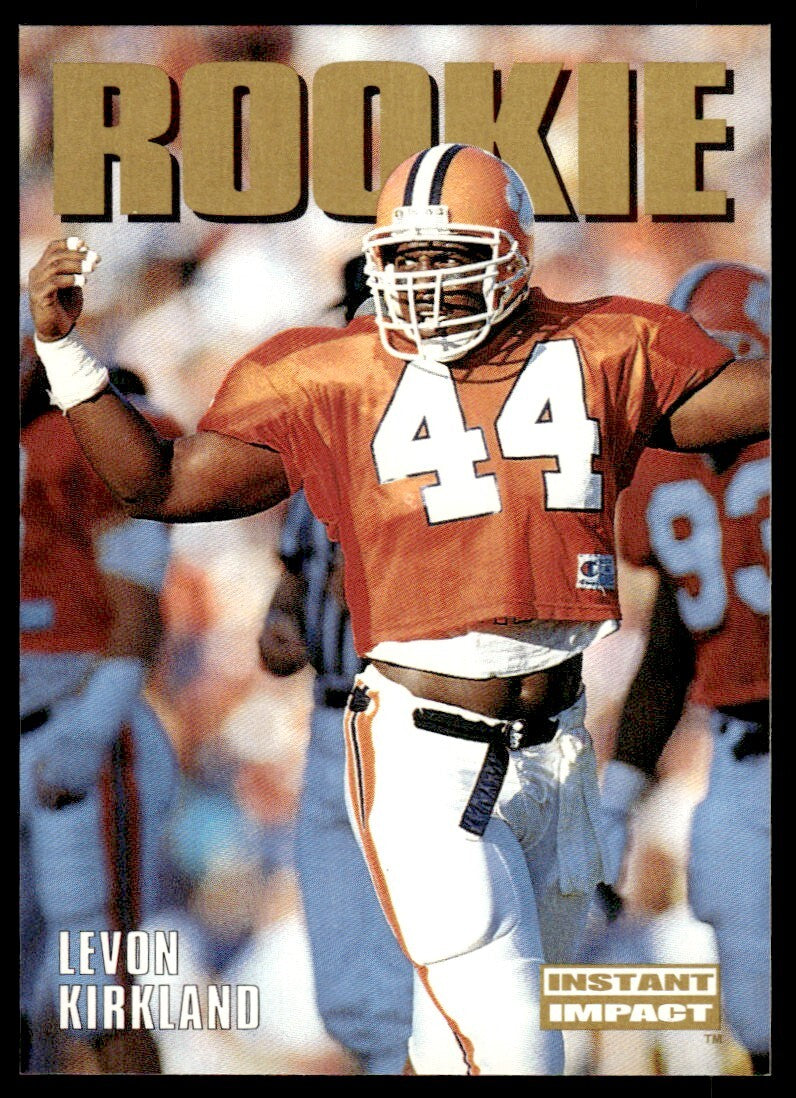 1992 SkyBox Football Card Levon Kirkland Rookie A Pittsburgh Steelers #345
