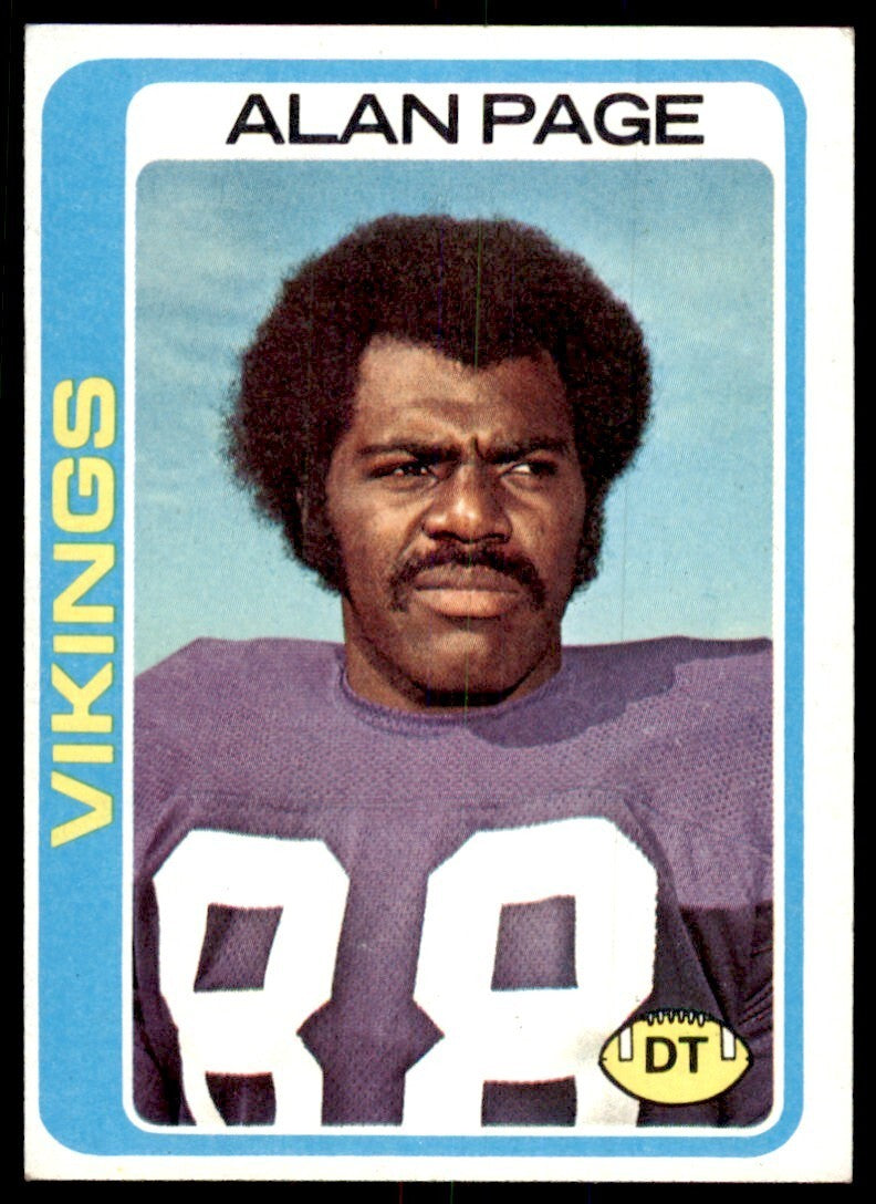 1978 TOPPS ALAN PAGE MINNESOTA VIKINGS #406