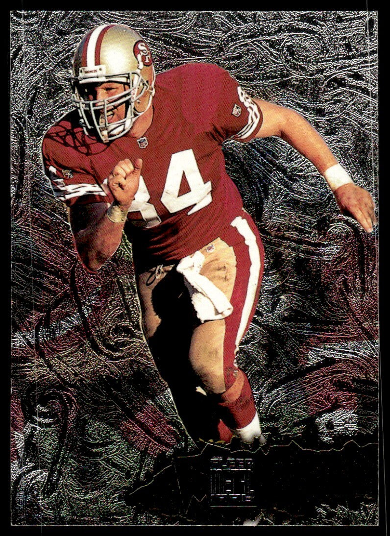 1996 Fleer Metal Football Card Brent Jones San Francisco 49ers #108