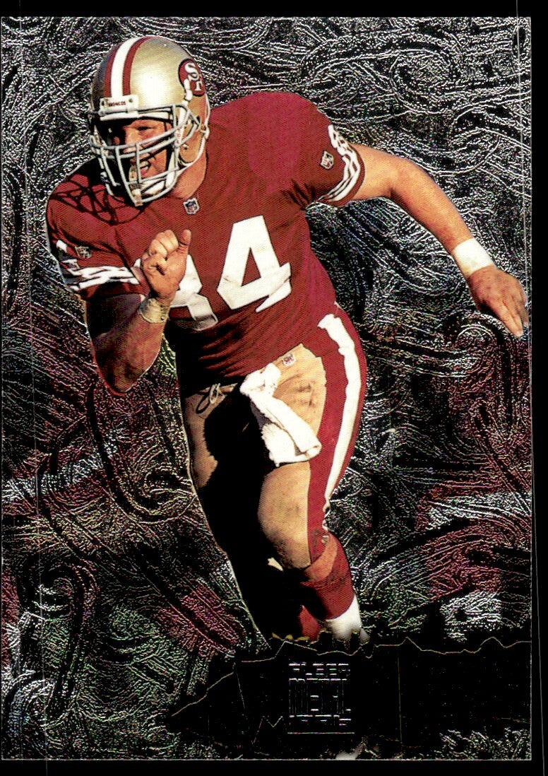 1996 Fleer Metal Football Card Brent Jones B San Francisco 49ers #108