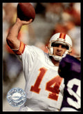 1991 Pro Set Platinum Football Card Vinny Testaverde Tampa Bay Buccaneers #116