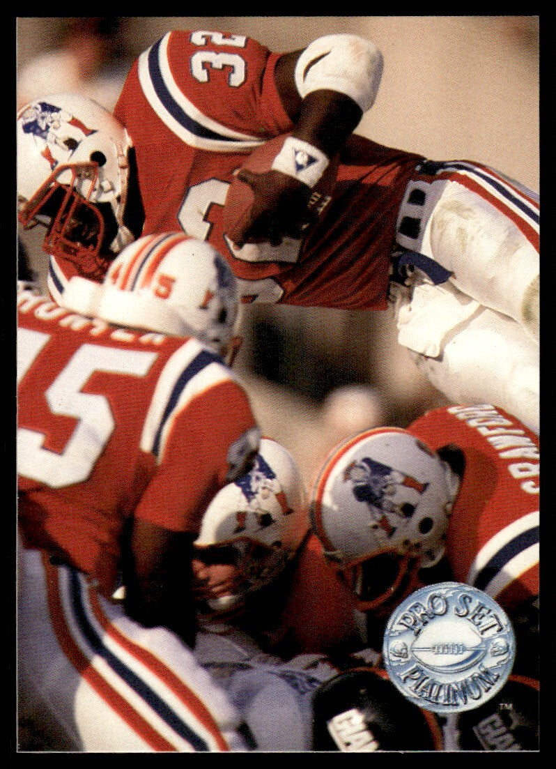 1991 Pro Set Platinum Football Card Leonard Russell Rookie New England Patriots