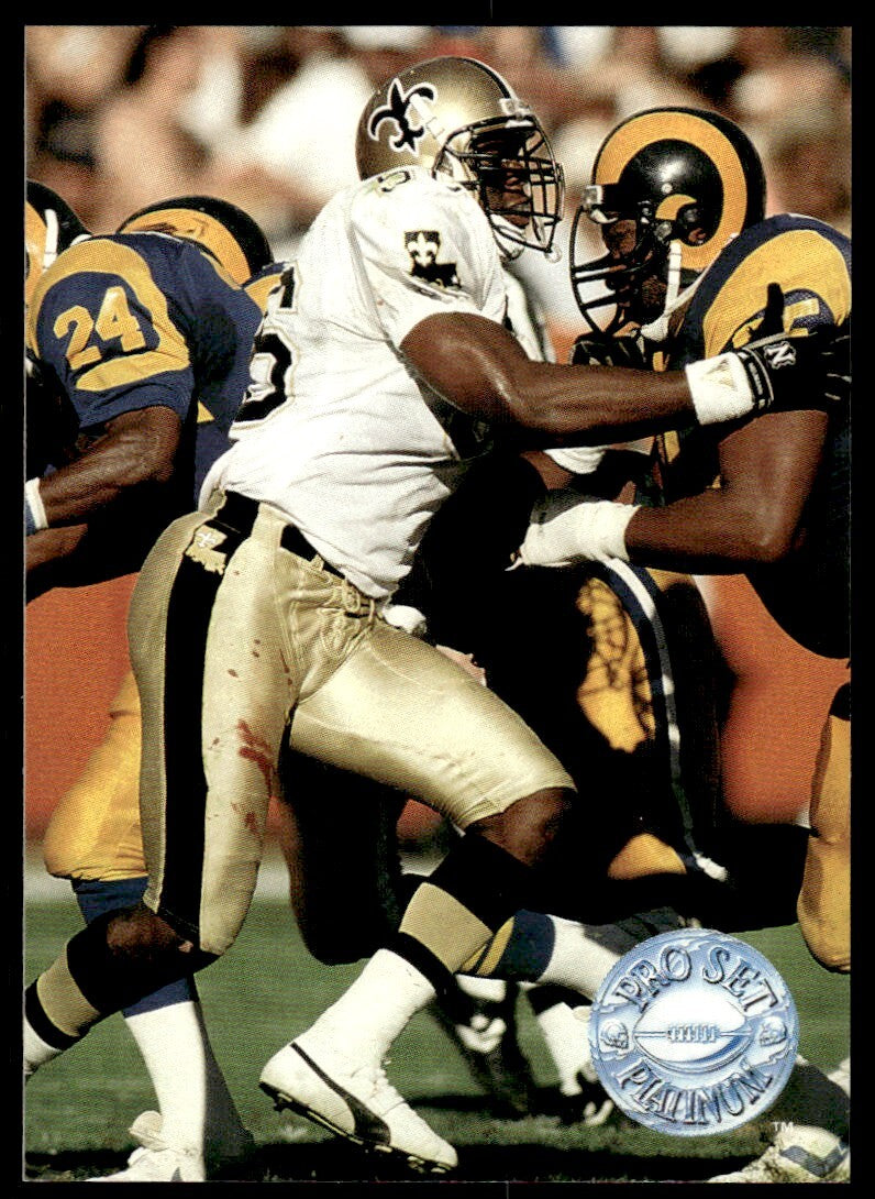 1991 Pro Set Platinum Football Card Pat Swilling New Orleans Saints #77