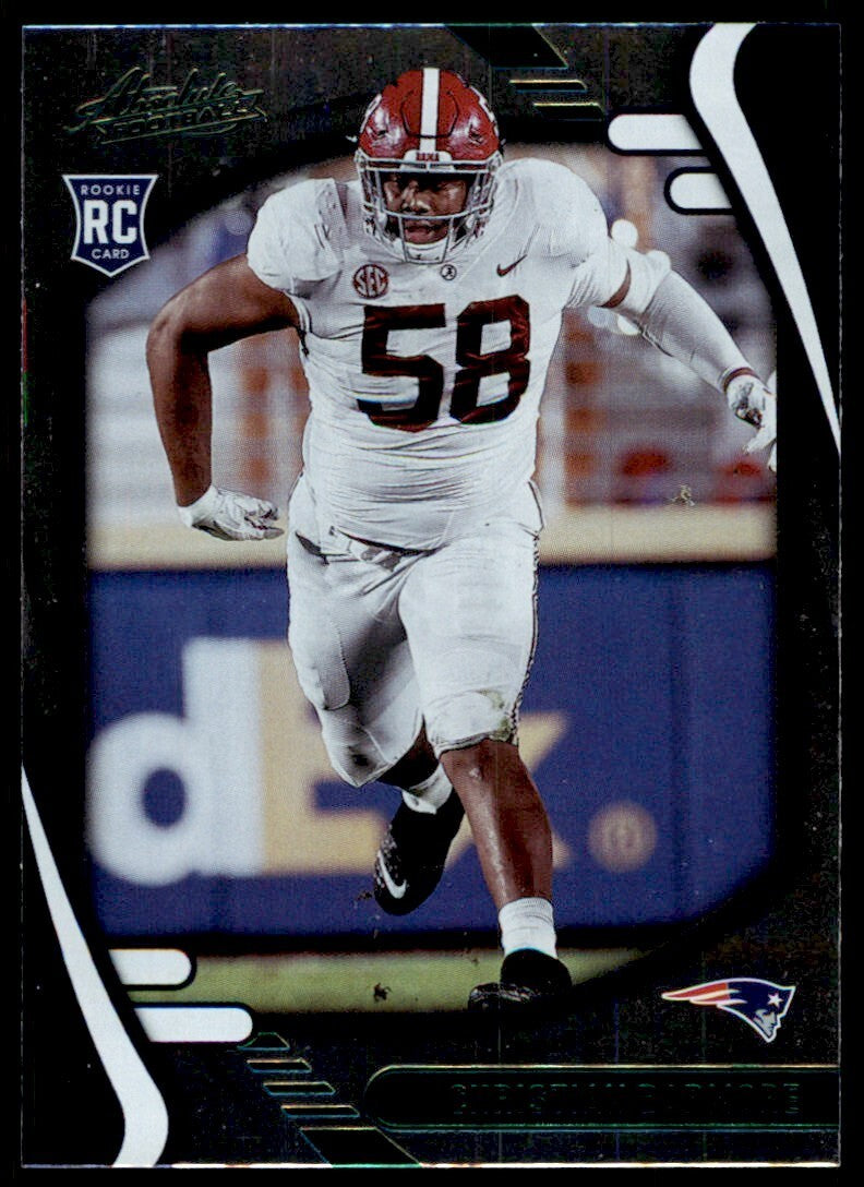 2021 PANINI ABSOLUTE CHRISTIAN BARMORE ROOKIE NEW ENGLAND PATRIOTS #156