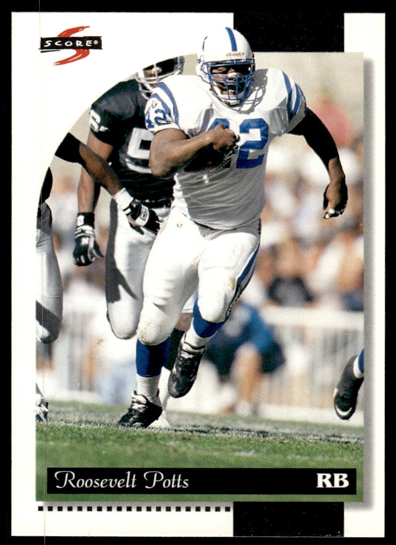 1996 Score Football Card Roosevelt Potts Indianapolis Colts #197